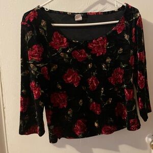 Vintage 90s velvet top